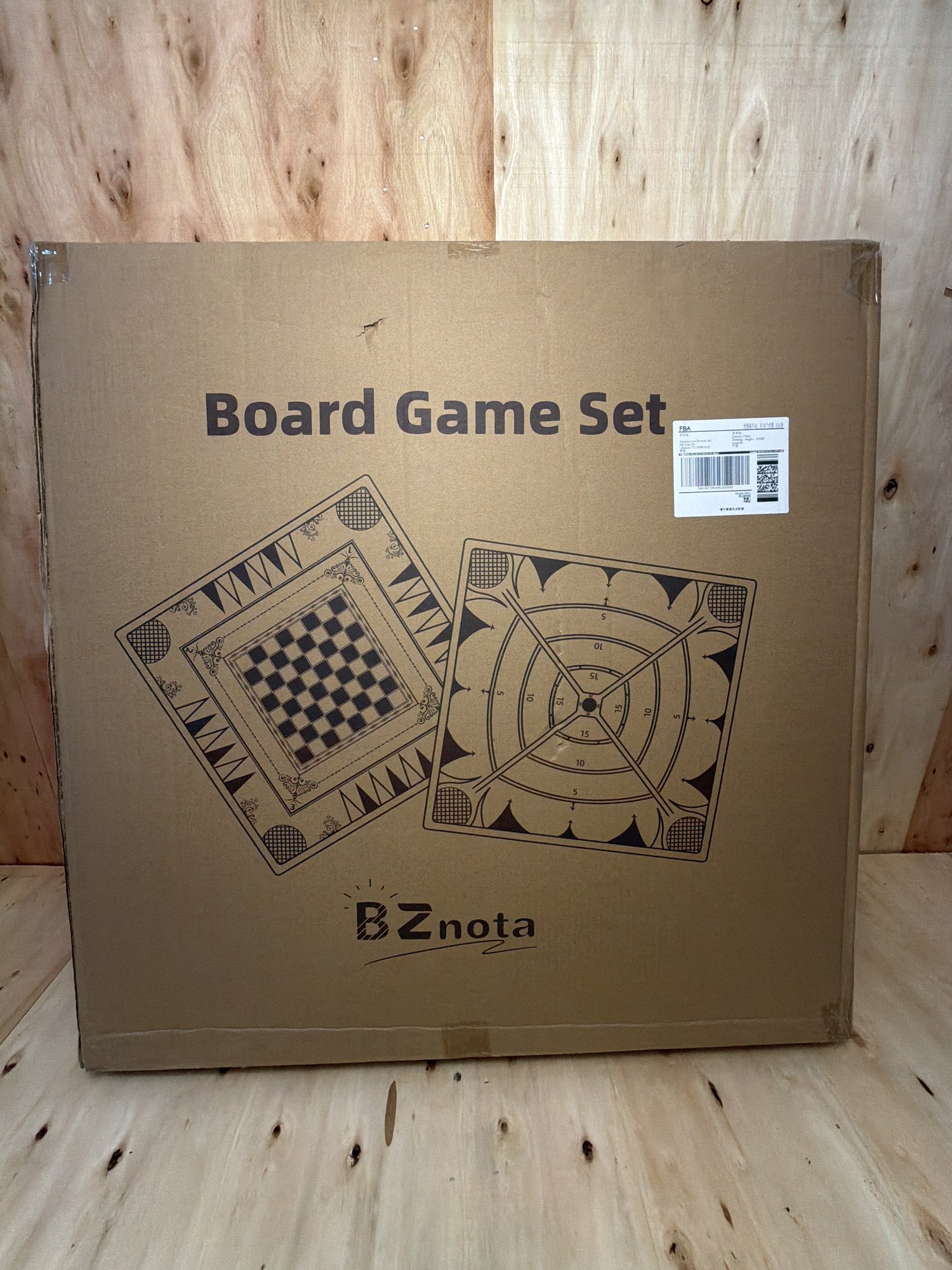 Carron Board Game Set, 27.5 Inch Crokinole/Backgammon/Bowling Game, Tabletop Flicking Game with Discs, All in One Board Game Set for Adults, Family Game Night — photo 8