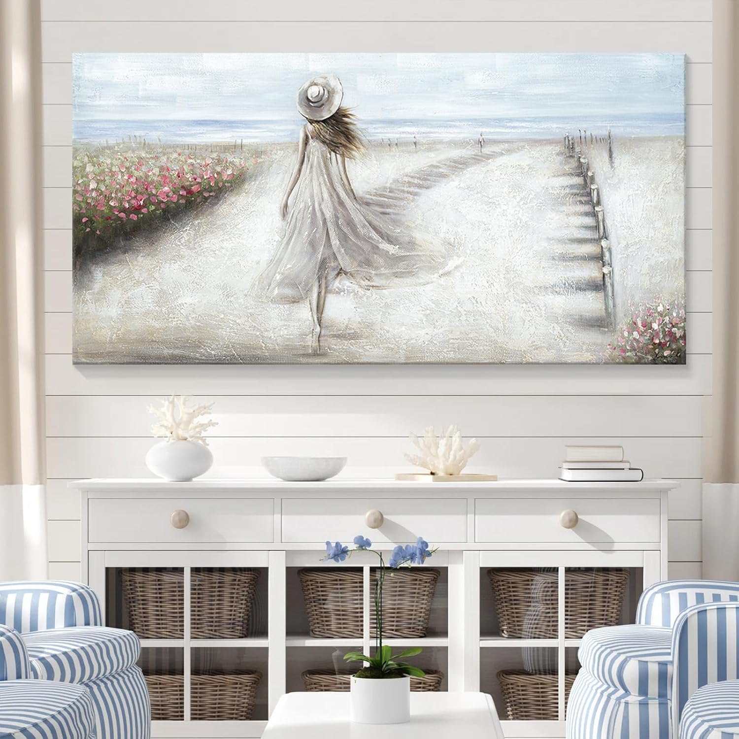 Vintage Abstract Canvas Art - Eclectic Trendy Maximalism for Aesthetic Wall — photo 2