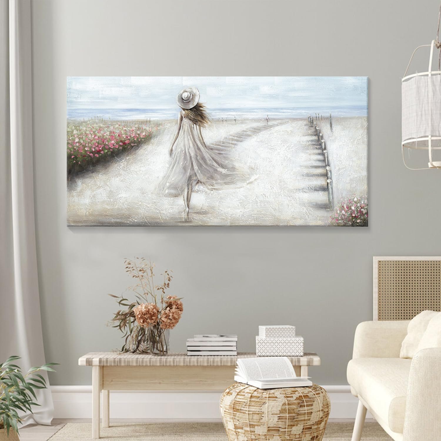 Vintage Abstract Canvas Art - Eclectic Trendy Maximalism for Aesthetic Wall — photo 4