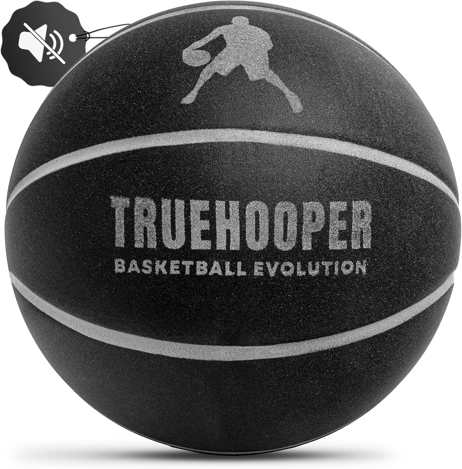 Silent Basketball – Indoor Basketball (PRO Version) - Grooved Foam Basketball for Quiet Dribbling and Indoor Training – Higher Bounce Noiseless Basketball - Non-Deforming Packaging