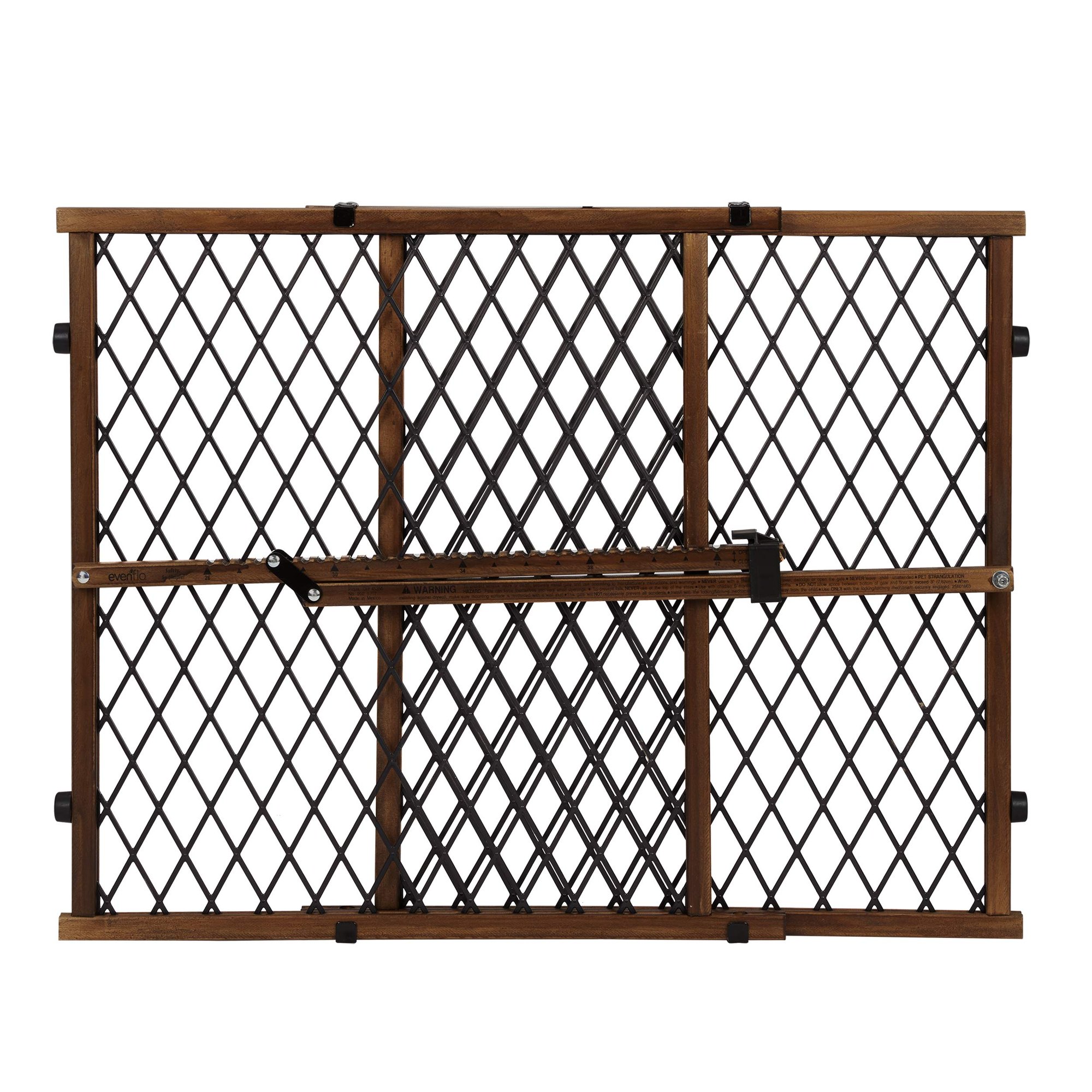 Evenflo Position & Lock Baby Gate, Pressure-Mounted, Farmhouse Collection