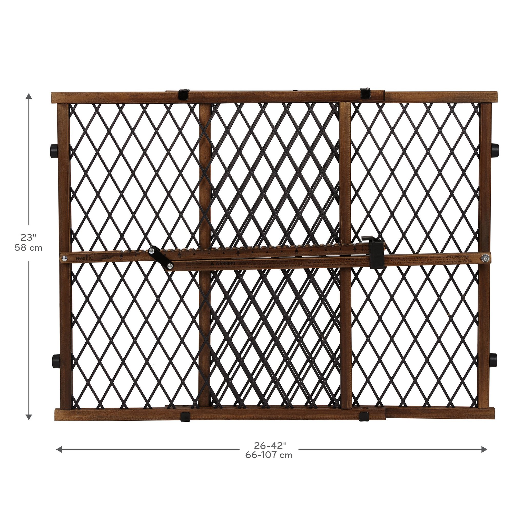 Evenflo Position & Lock Baby Gate, Pressure-Mounted, Farmhouse Collection — photo 3