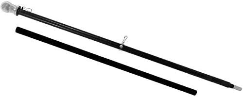 6ft Spinning Flag Pole – Black — photo 2
