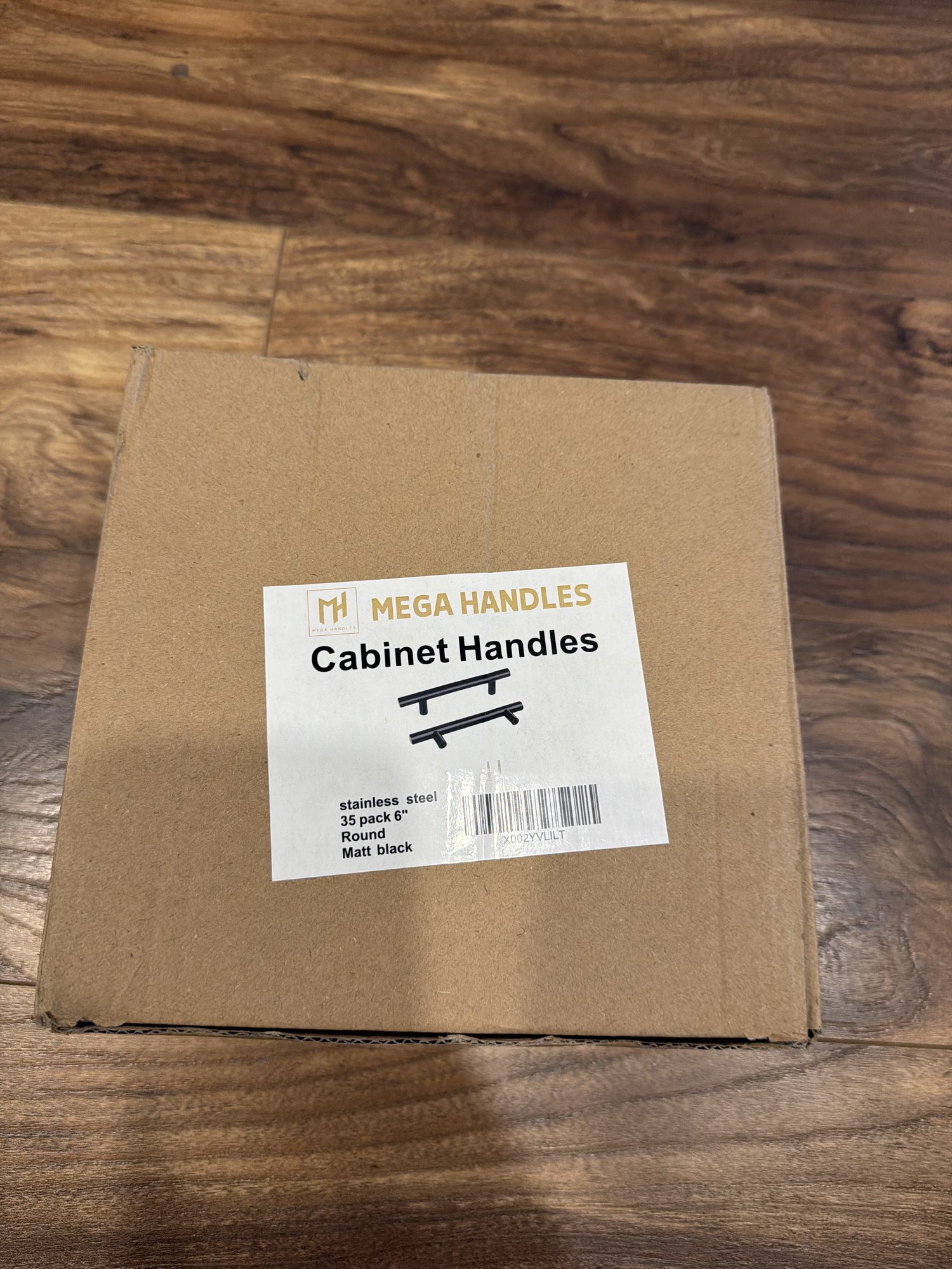 (35 pack) 6 inch stainless steel matte black round cabinet handles PM — photo 5