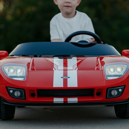 Hyper 12V Ford GT Convertible, Battery Powered Ride on Toy for Kids Ages 3+, Red, with Remote Control PM — photo 3