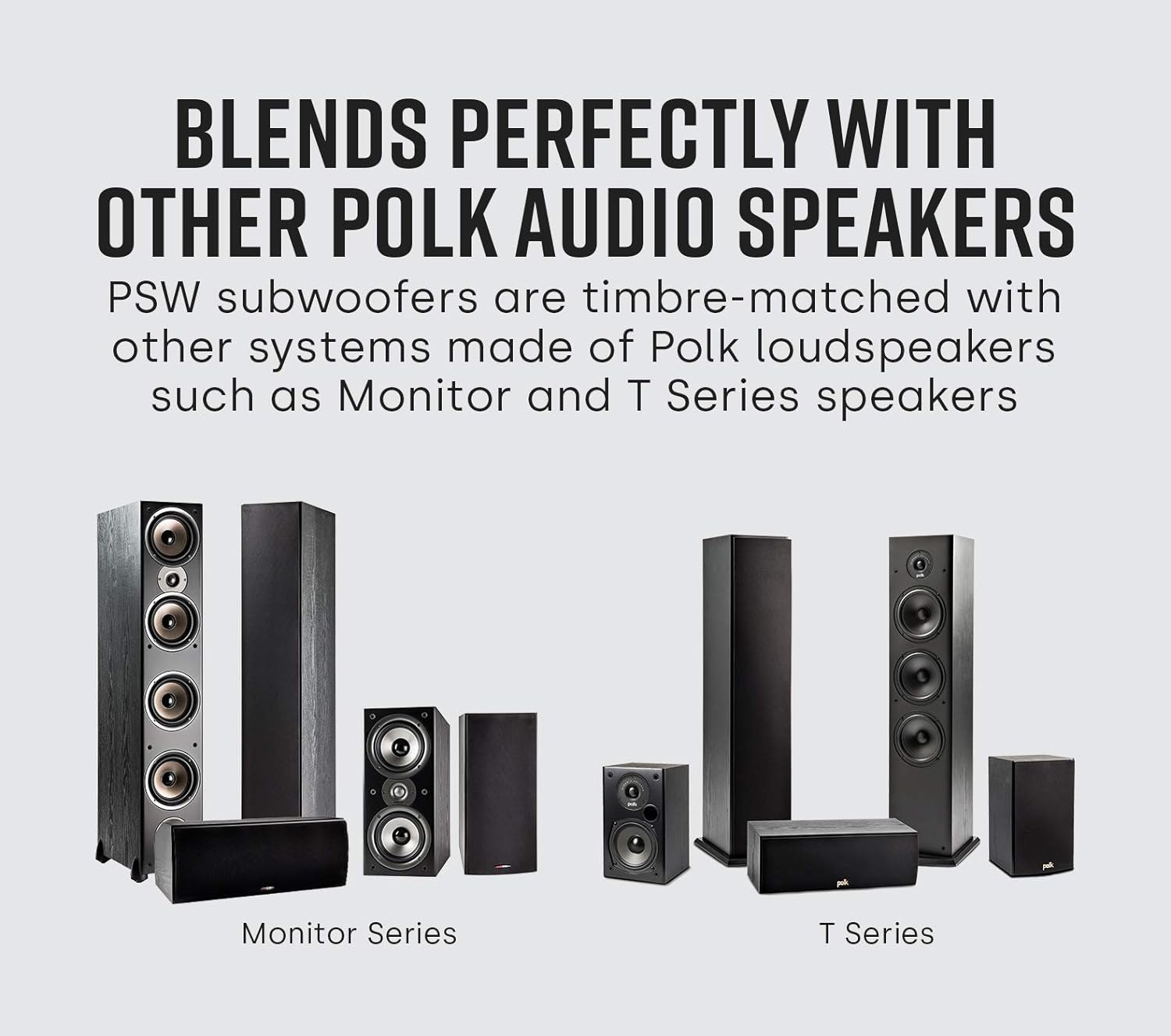 Polk Audio PSW10 10" Powered Subwoofer Home Audio – Power Port Tech, Up to 100 Watts, Big Bass in Compact Design, Easy Setup with Home Theater, Timbre-Matched with Monitor & T-Series Polk Speakers Subwoofer single subwoofer — photo 5