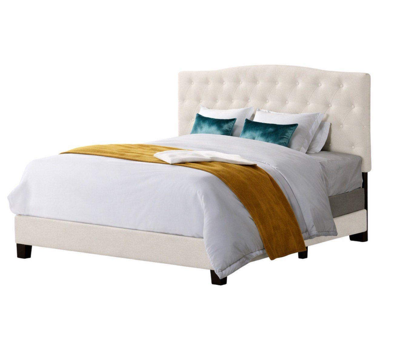 Brand New Complete Belle isle Cape Coral Upholstered Bed Queen — photo 2