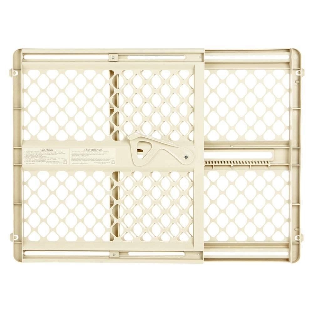 Toddleroo by North States - Supergate Ergo Baby Gate: Plastic Baby Gate for Stairs & Doorways - Adjustable Indoor Safety Gate - Made in USA - 26 to 42 Inches Wide - 26 Inches Tall - Ivory