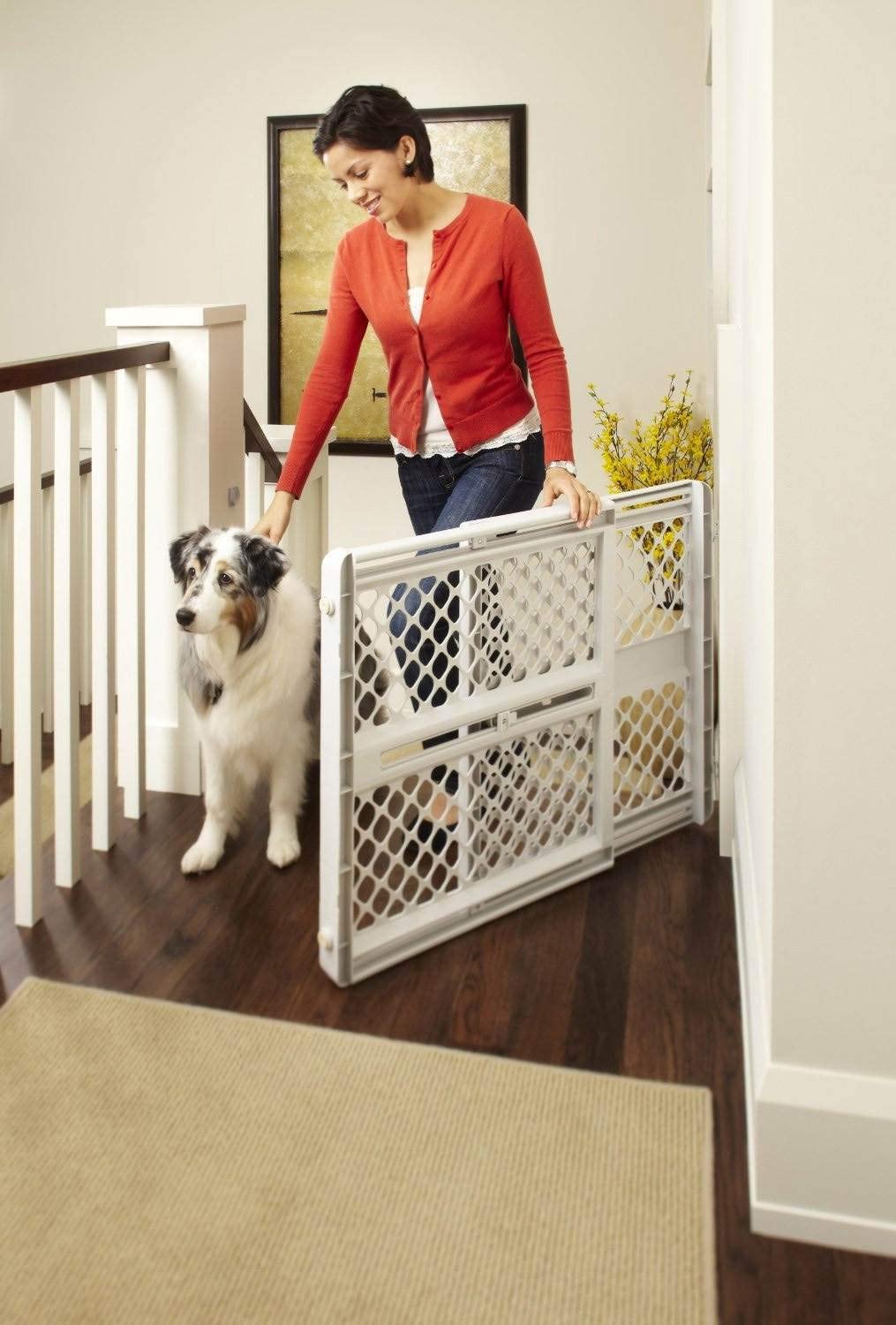 Toddleroo by North States - Supergate Ergo Baby Gate: Plastic Baby Gate for Stairs & Doorways - Adjustable Indoor Safety Gate - Made in USA - 26 to 42 Inches Wide - 26 Inches Tall - Ivory — photo 4