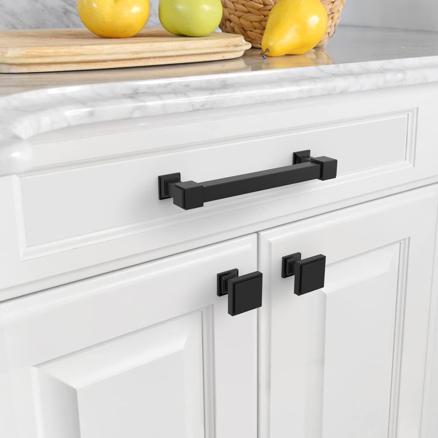 Asidrama 10 Pack 5 Inch(128mm) Matte Black Cabinet Pulls Cabinet Handles Cupboard Handles Kitchen Cabinet Hardware for Cupboard Drawer Handles Dresser Pulls — photo 2
