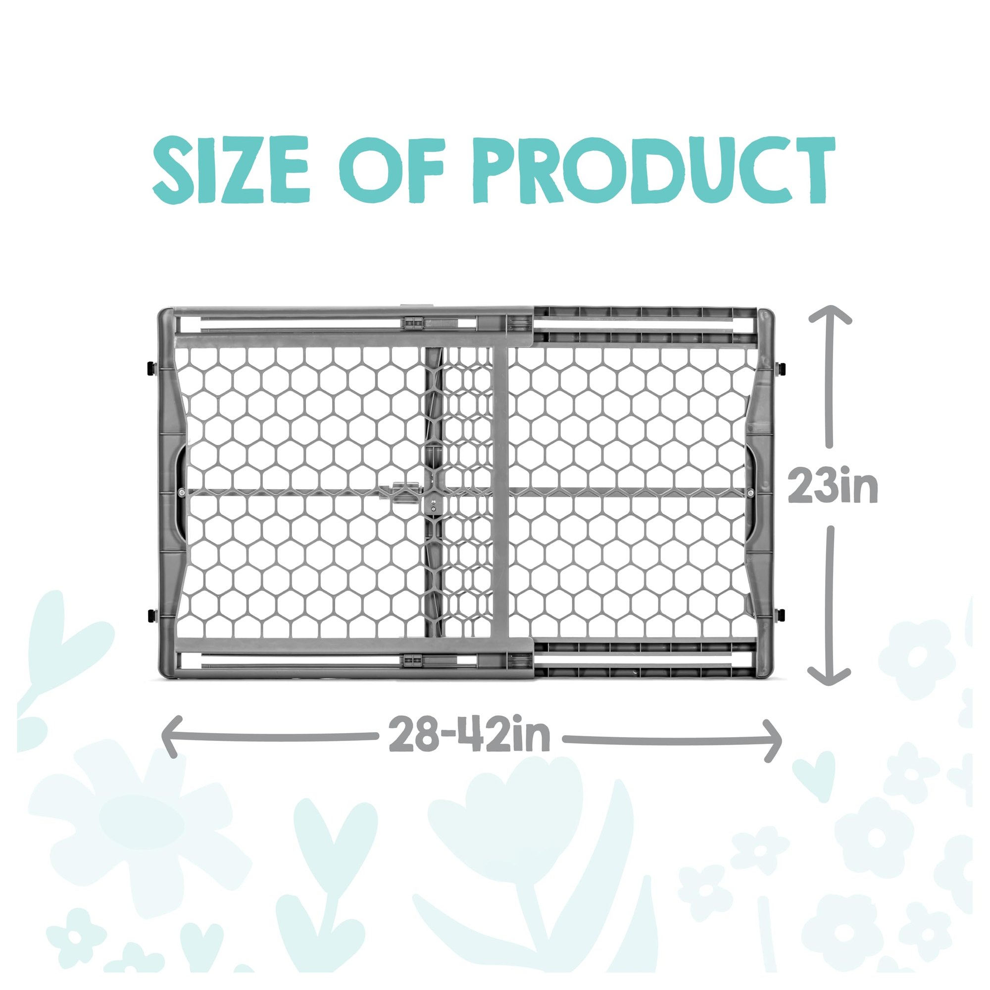 Regalo Easy Fit Plastic Adjustable Extra Wide Baby Gate, 1 Count (Pack of 1) — photo 2
