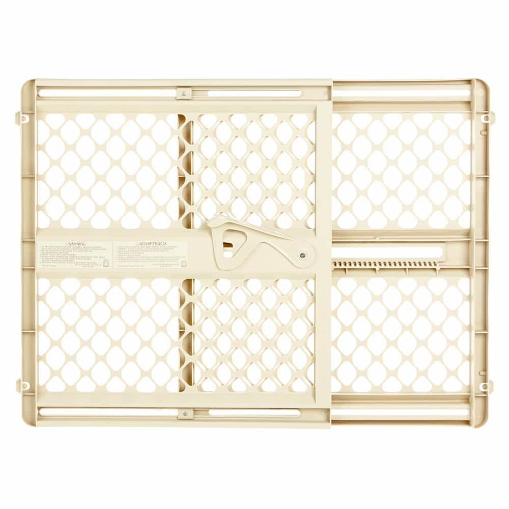 Toddleroo by North States 42” Wide Supergate Ergo Baby Gate, Made in USA: for doorways or stairways. Includes Wall Cups. Pressure or Hardware Mount. 26” - 42” Wide (26" Tall, Ivory) (B0065ADP4C)
