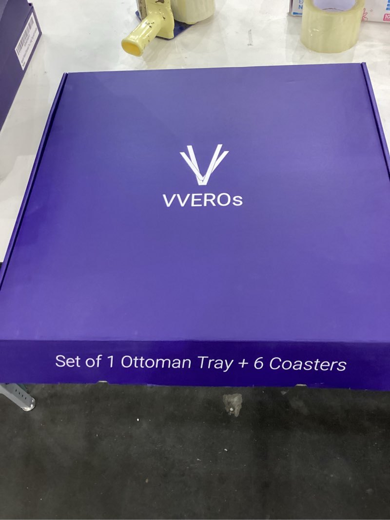 Square Wood Ottoman Tra...rving Tray with Handles New Item Location: NSH-16-14-04 — photo 3