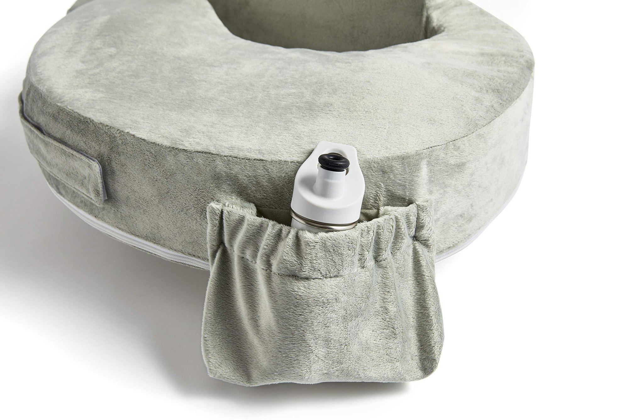 My Brest Friend Super Deluxe Nursing Pillow - Enhanced Comfort & Ergonomic Breastfeeding Pillow for Ultimate Support For Mom & Baby - Adjustable and with Handy Side Pocket, Platinum Item Location: NSH-BACKWALL-14-02 — photo 5