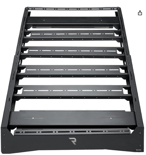 RealTruck Universal Roof Rack | Width: 38-38.25", Adjustable Length, Textured Black | U38253800 Universal: 38-38.25"