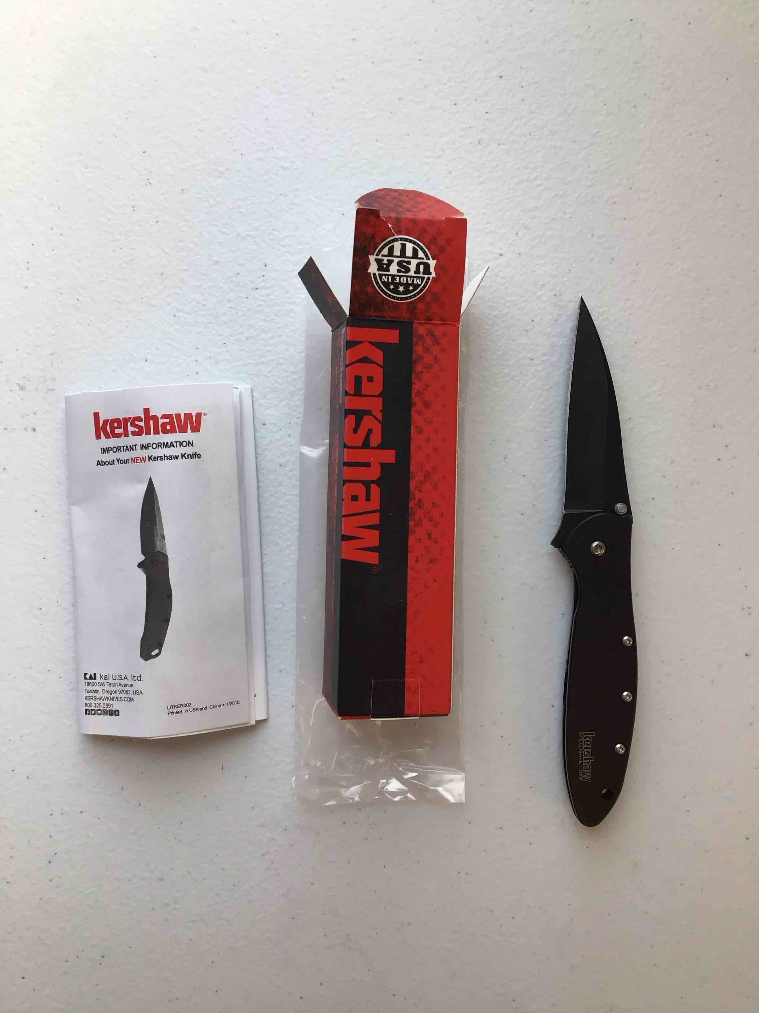 Kershaw 1660CKT Matt Black Knife PM — photo 3