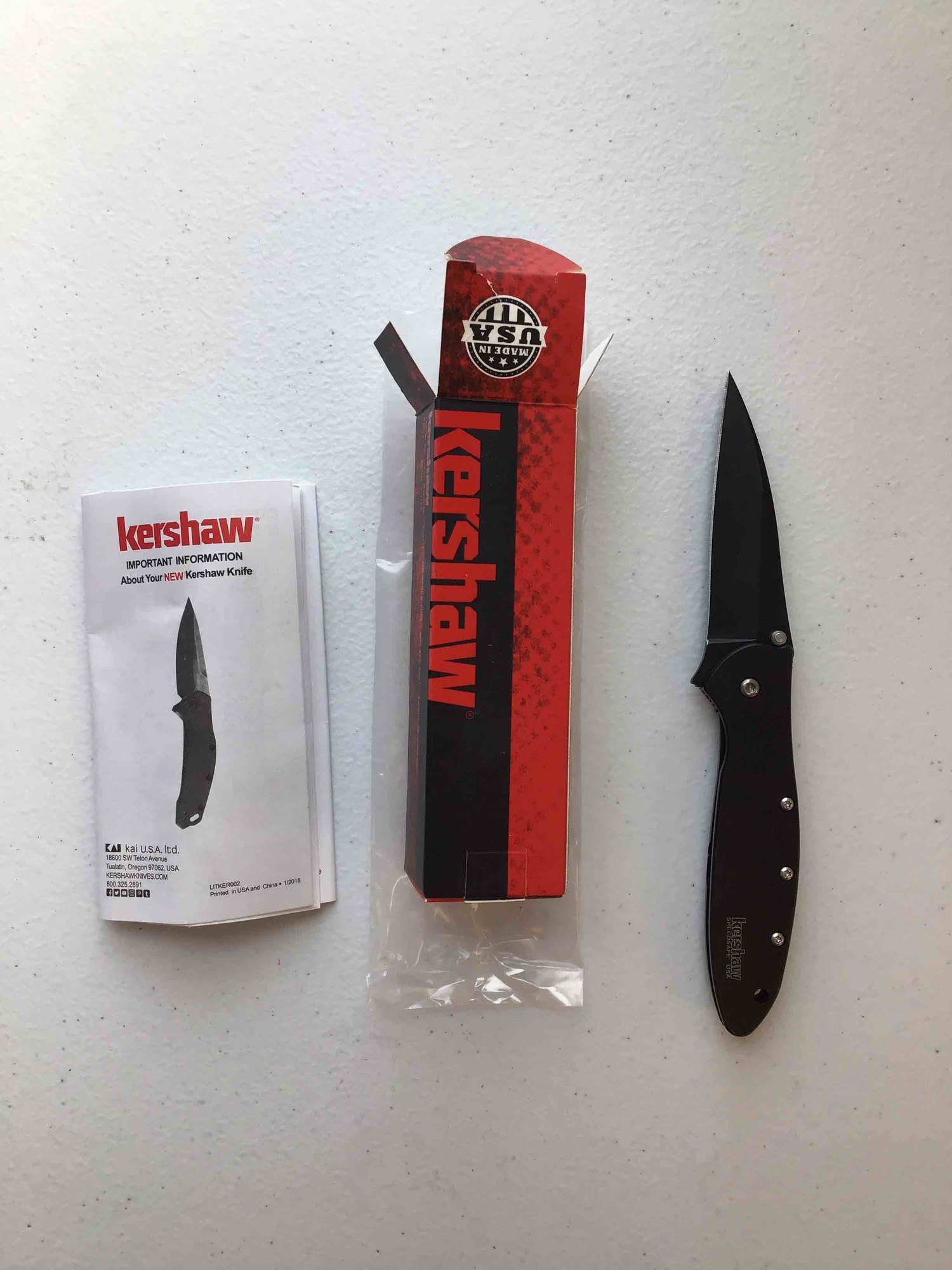 Kershaw 1660CKT Matt Black Knife PM — photo 4