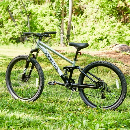 Ozark Trail 24" FS.1 Epictrail Full Suspension Mountain Bike, For Teens and Adults, Heights between 4'6"-5'6", Silver PM — photo 7
