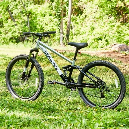 Ozark Trail 24" FS.1 Epictrail Full Suspension Mountain Bike, For Teens and Adults, Heights between 4'6"-5'6", Silver PM — photo 8