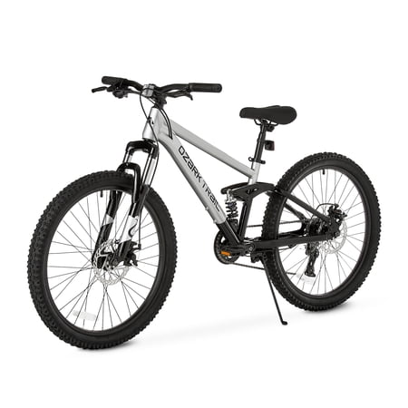 Ozark Trail 24" FS.1 Epictrail Full Suspension Mountain Bike, For Teens and Adults, Heights between 4'6"-5'6", Silver PM — photo 9