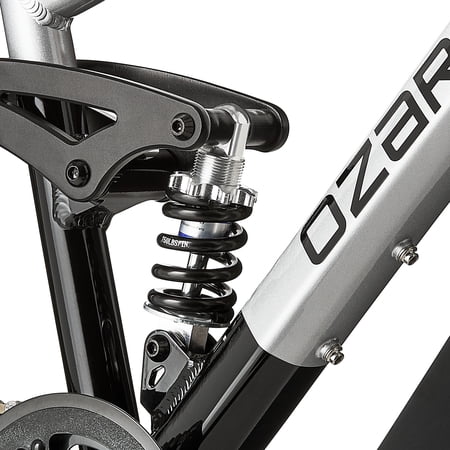 Ozark Trail 24" FS.1 Epictrail Full Suspension Mountain Bike, For Teens and Adults, Heights between 4'6"-5'6", Silver PM — photo 11