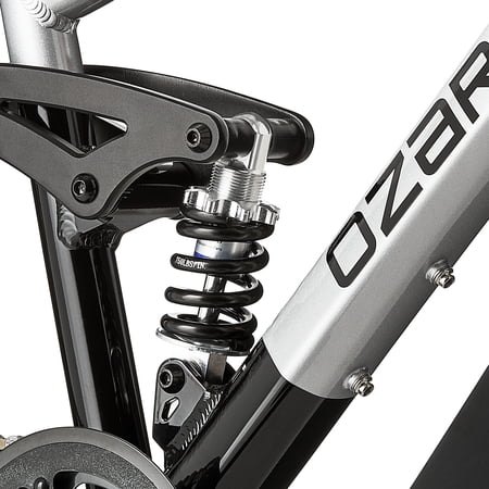 Ozark Trail 24" FS.1 Epictrail Full Suspension Mountain Bike, For Teens and Adults, Heights between 4'6"-5'6", Silver PM — photo 12