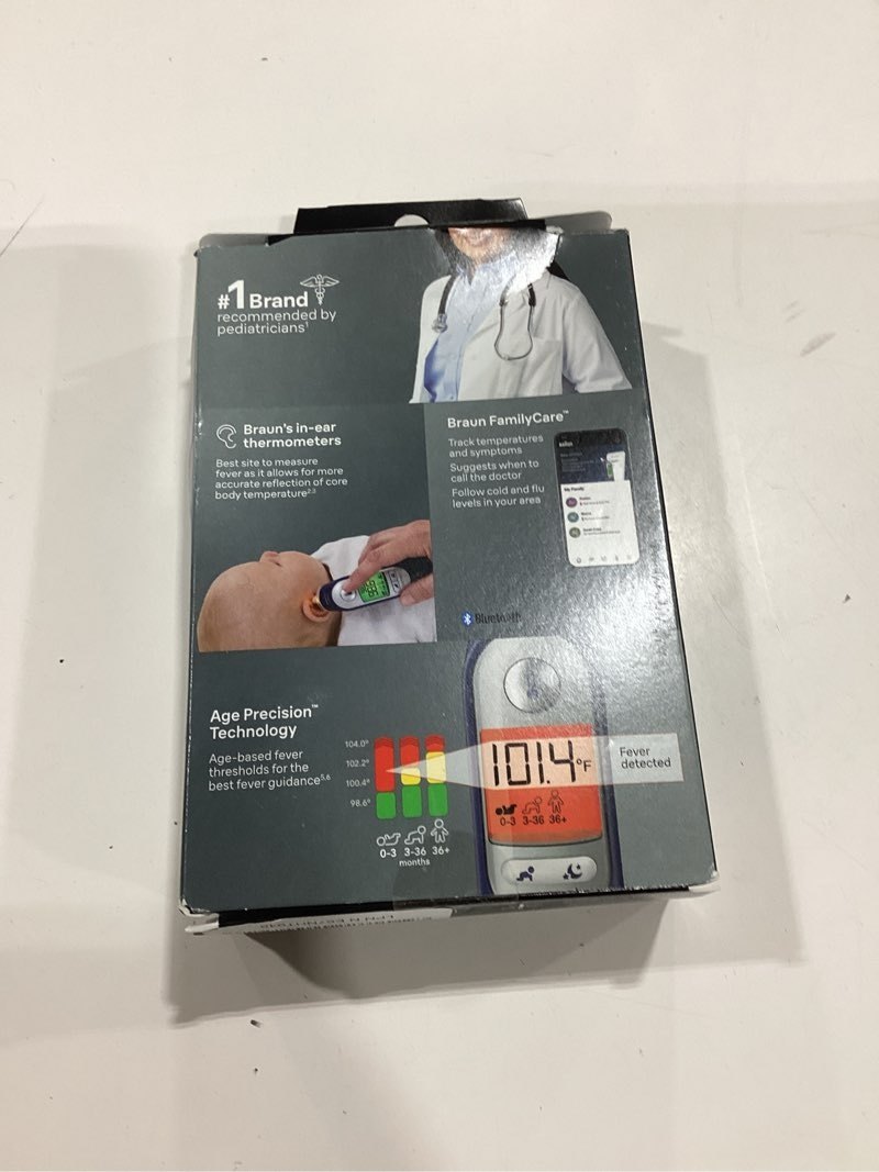 Braun ThermoScan 7+ Connect Digital Ear Thermometer for Kids - Family Care App Compatible, Age Precision Technology, Color-Coded Display, No. 1 Brand Recommended by Pediatricians Blue Pack of PM — photo 3