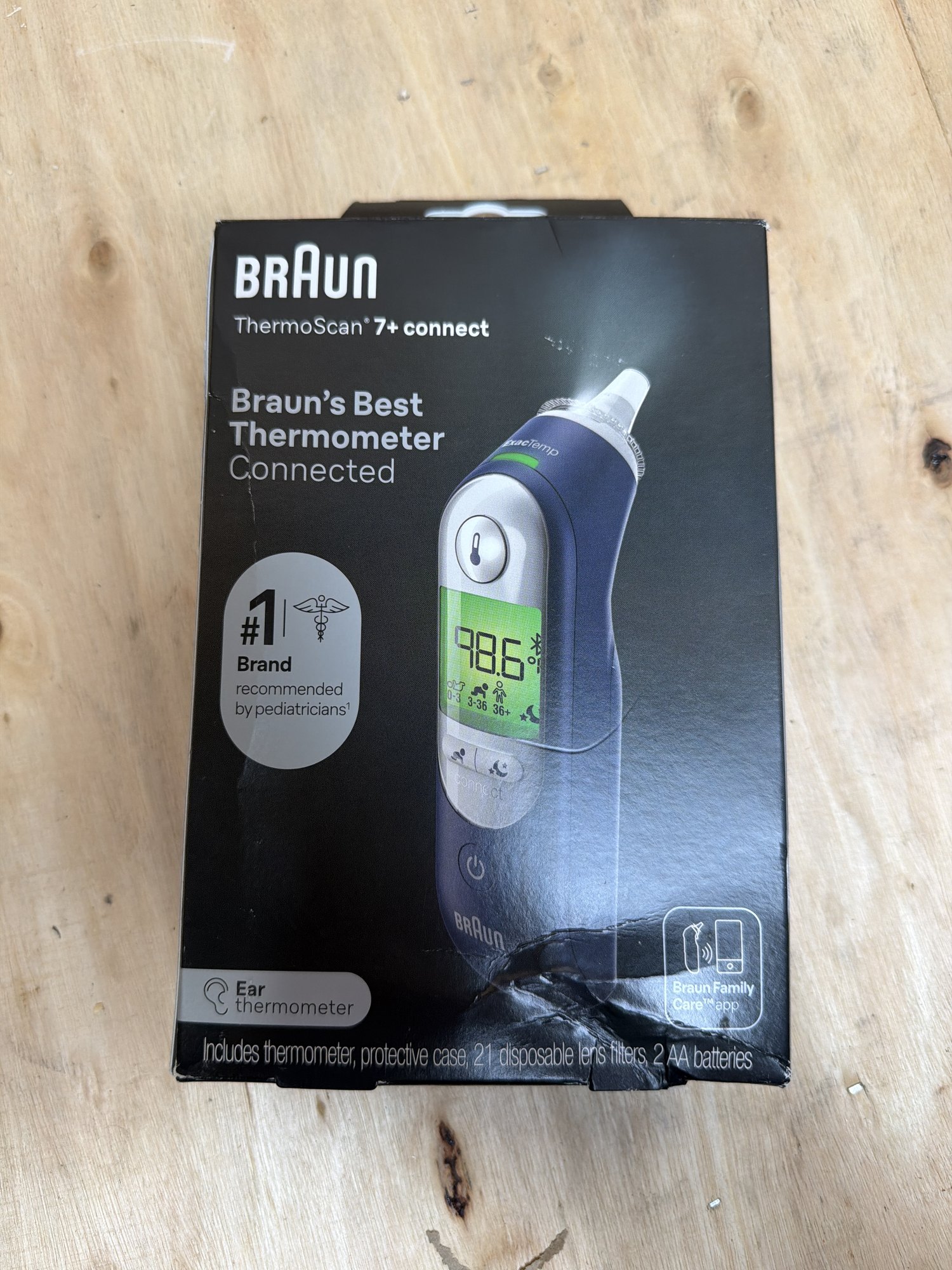 Braun ThermoScan 7+ Connect Digital Ear Thermometer for Kids - Family Care App Compatible, Age Precision Technology, Color-Coded Display, No. 1 Brand Recommended by Pediatricians Blue Pack of PM — photo 9