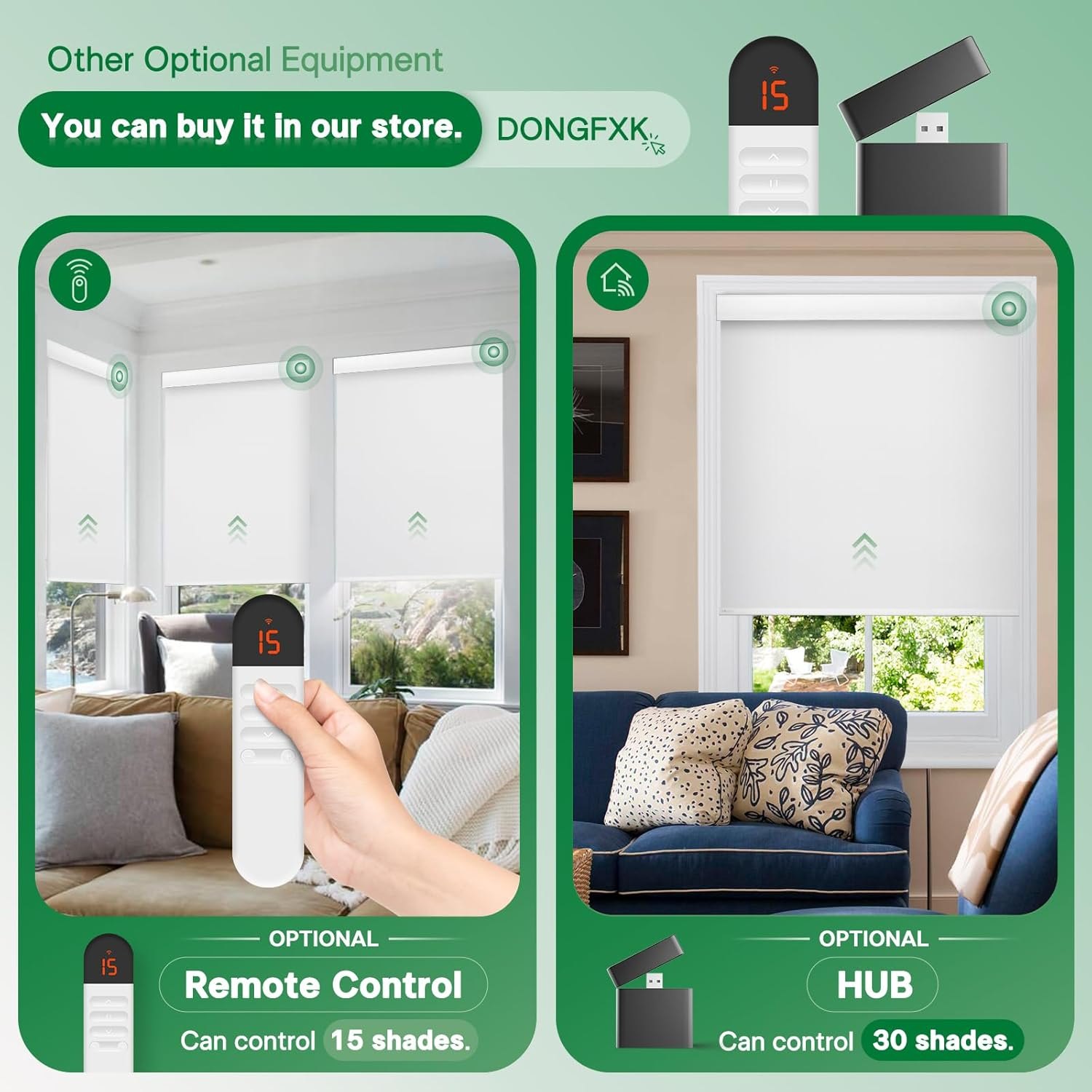 Motorized Blinds with Remote, Blackout Cooling Automatic Shades with Solar Panel Cordless Smart Blinds for Windows, Custom Electric Blinds Horizontal Roller Shades,White,36" W X 72" H Ra-white-rechargeable 36"W x 72"H — photo 5