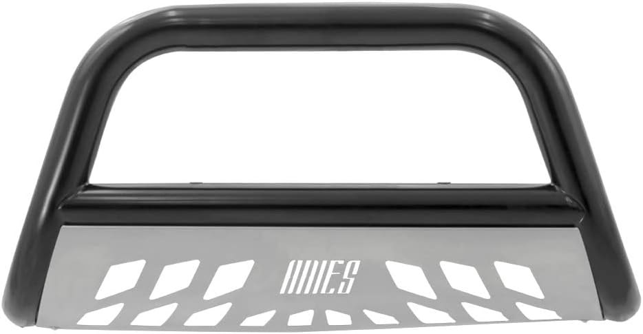 Aries B35-4016 3-Inch Black Steel Bull Bar, No-Drill, Select Escalade, Avalanche, Silverado, Suburban, Tahoe, Sierra 1500, Yukon