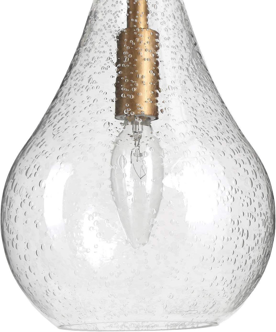 KSANA Gold Glass Pendant Lighting for Kitchen Island, Bedroom, Dining Room, Entryway, Sink, Breakfast Nook Item Location: NSH-14-30-01 — photo 3