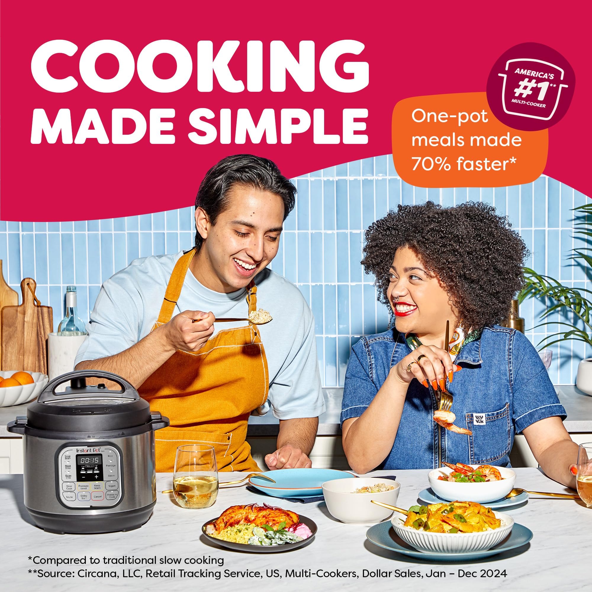 Instant Pot Duo 7-in-1 Mini Electric Pressure Cooker, Slow Rice Cooker, Steamer, Sauté, Yogurt Maker, Warmer & Sterilizer, Includes Free App with over 1900 Recipes, Stainless Steel, 3 Quart Item Location: NSH-17-04-01 — photo 5