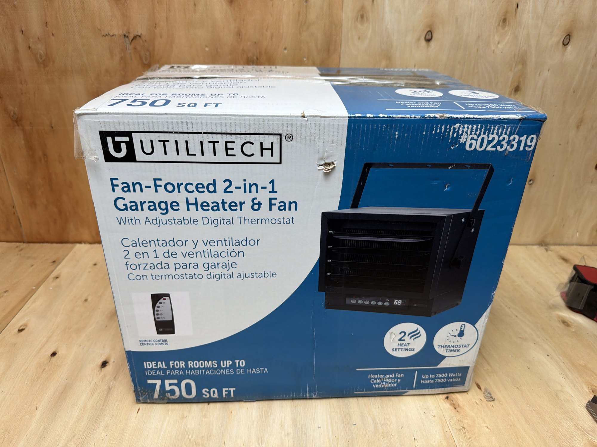 Utilitech 7500 -Watt (Upto) with Thermostat — photo 2