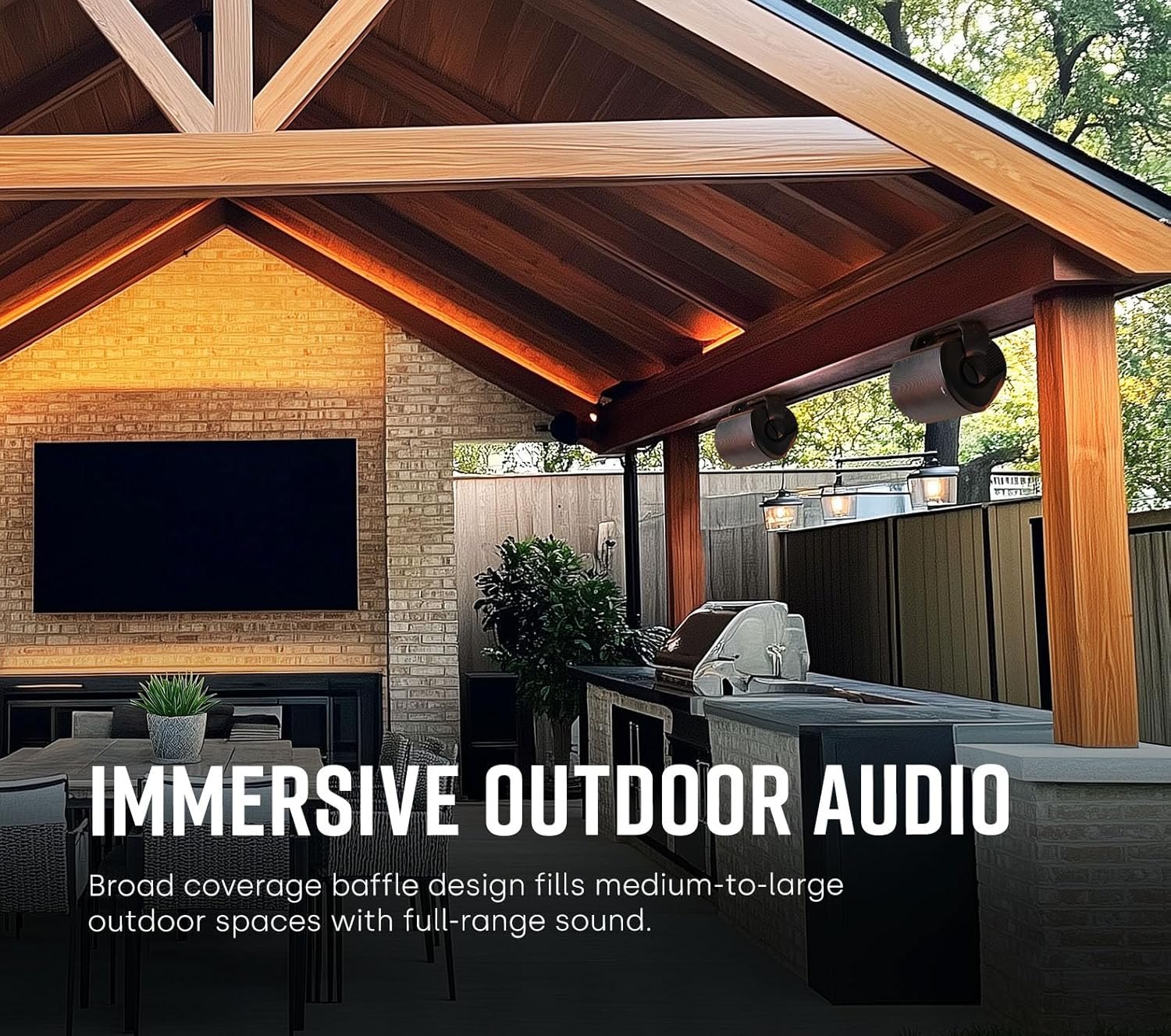 Polk Audio Atrium 8 Outdoor Speaker with Powerful Bass (Each, White), All-Weather Durability, Broad Sound Coverage, Speed-Lock Mounting System White 1 Speaker Atrium 8 — photo 6