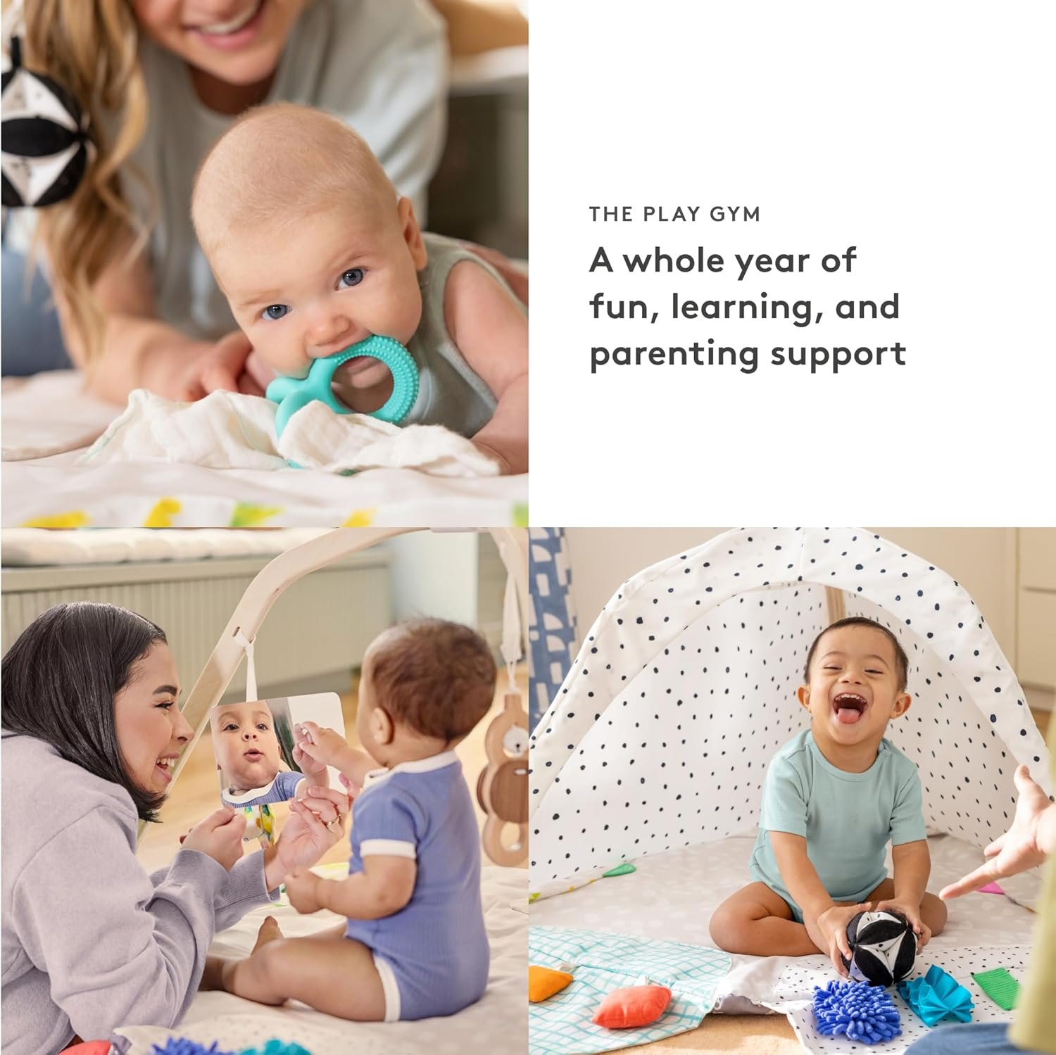 LOVEVERY | The Play Gym | Award Winning For Baby , Stage-Based Developmental Activity Gym & Play Mat for Baby to Toddler PM
