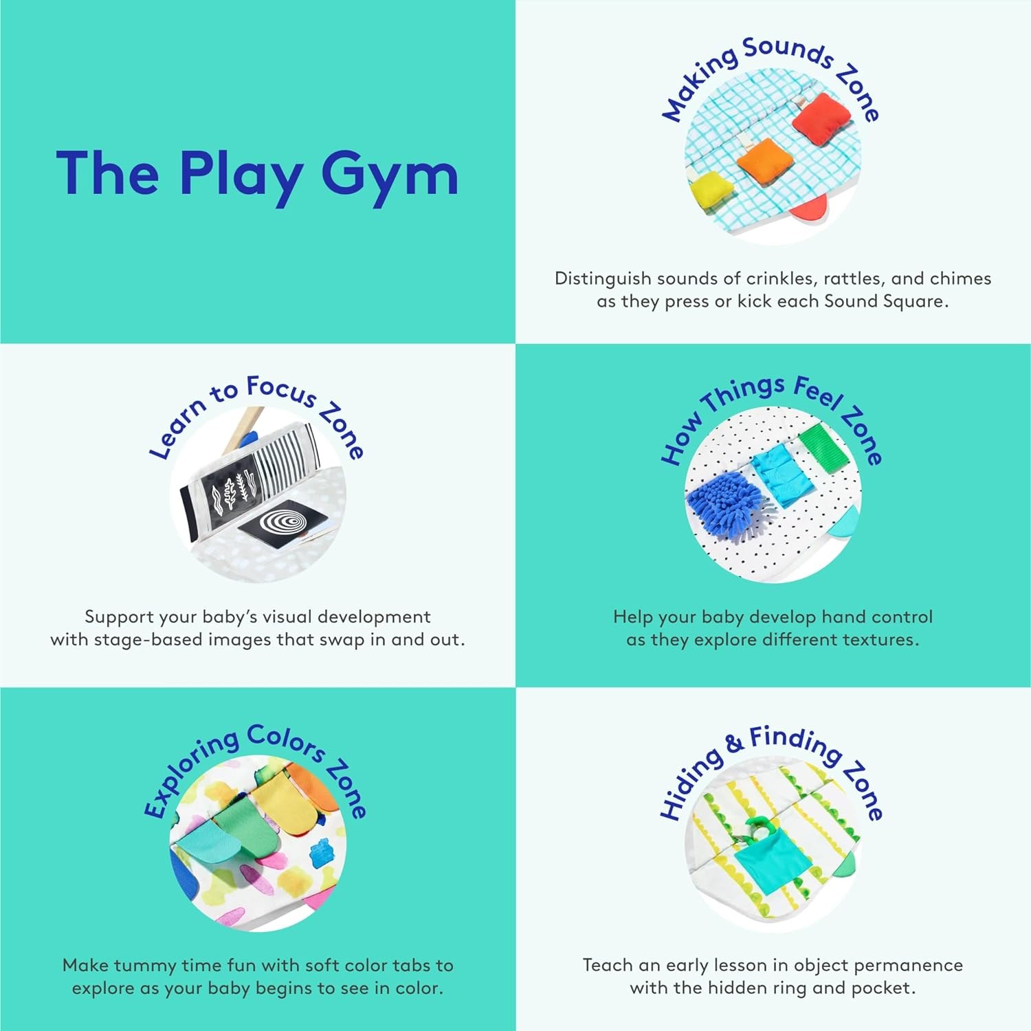 LOVEVERY | The Play Gym | Award Winning For Baby , Stage-Based Developmental Activity Gym & Play Mat for Baby to Toddler PM — photo 3