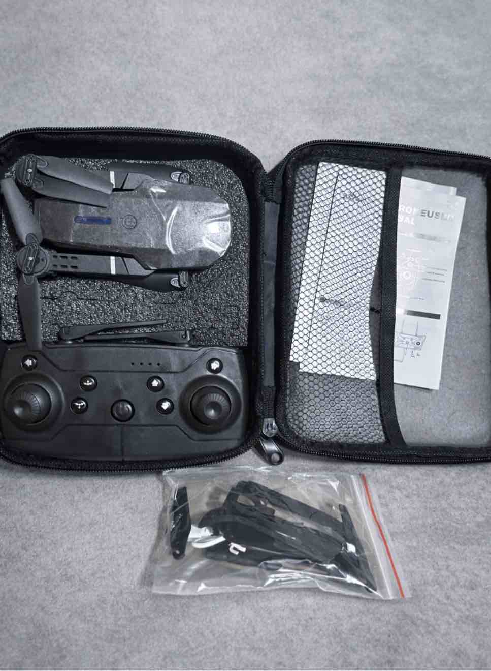 E88 Drone with HD Camera, Fixed Height Hover, 360° Stunt Flip, 90° Adjustable Lens, Foldable RC Quadcopter for Beginners, Indoor Outdoor Flying Toy. PM — photo 3