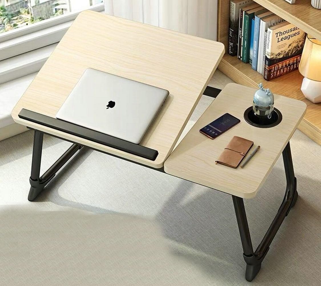 Laptop Desk Tray Bed Table, Adjustable Foldable Desk Notebook Stand