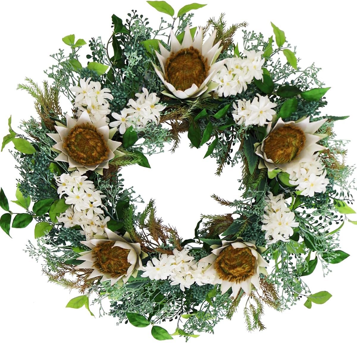 24-26 Inch Summer Spring Front Door Wreath