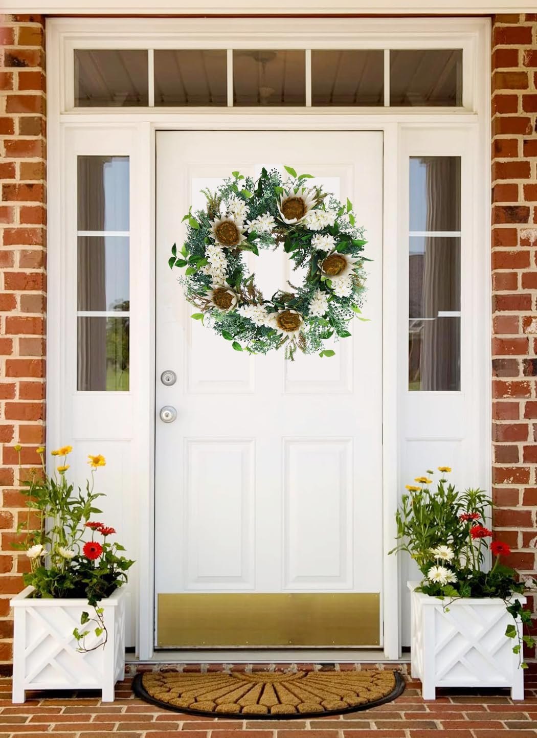 24-26 Inch Summer Spring Front Door Wreath — photo 2