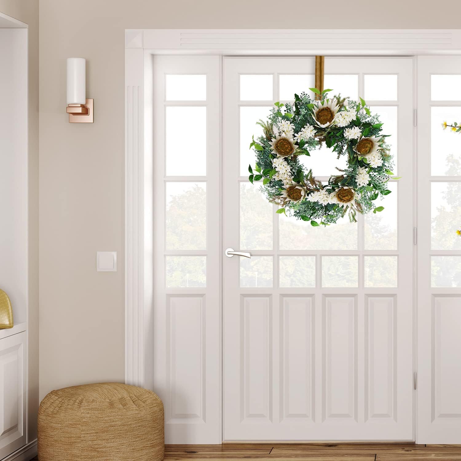 24-26 Inch Summer Spring Front Door Wreath — photo 4