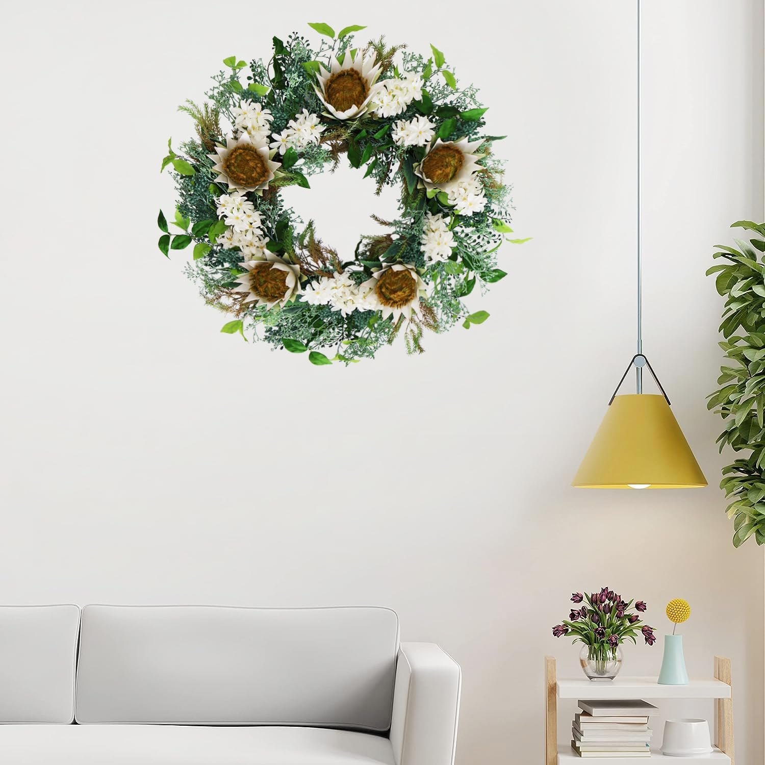 24-26 Inch Summer Spring Front Door Wreath — photo 6