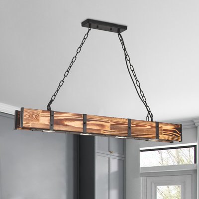 Breiden 4 - Light Kitchen Island Linear LED Pendant