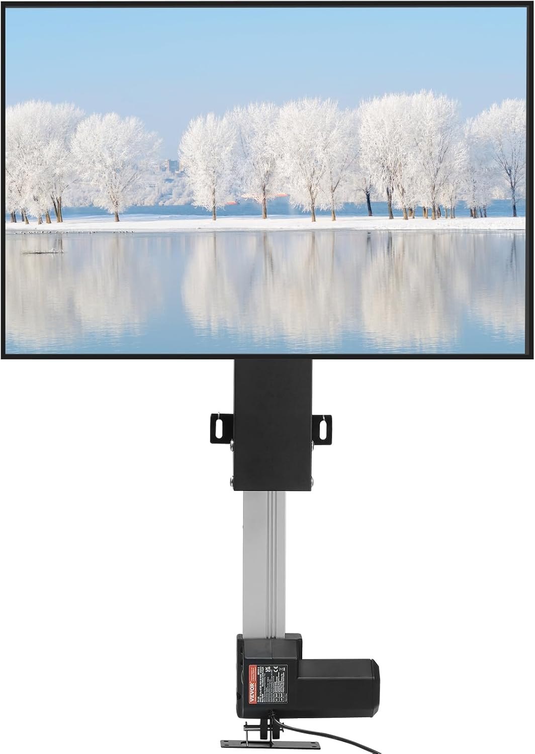 VEVOR Motorized TV Lift Stroke Length Motorized TV Mount with Remote Control Height Adjustable 20"(500mm) Stroke 14''-37''(500mm)
