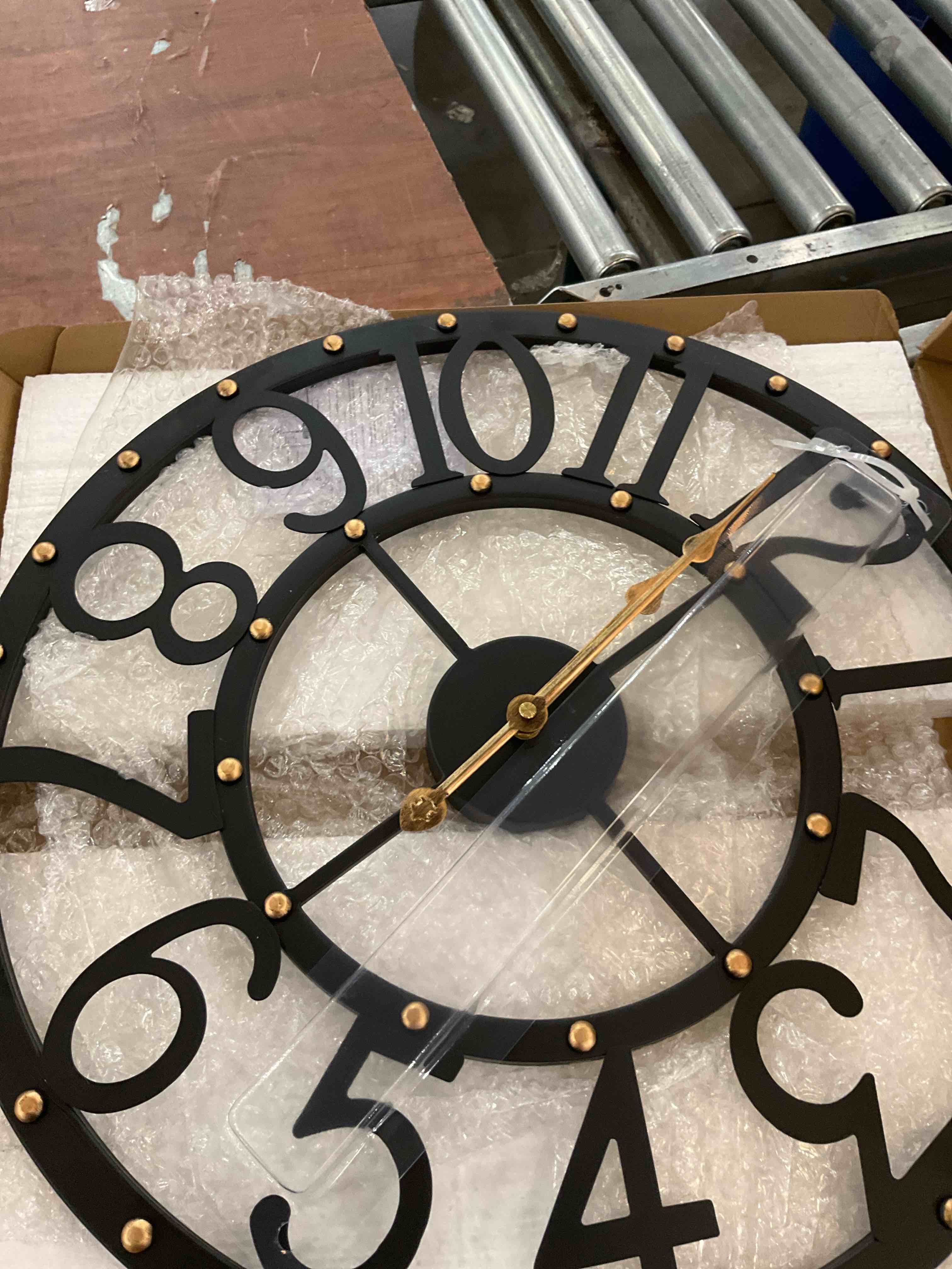Shedoo Large Wall Clock Battery Operated,