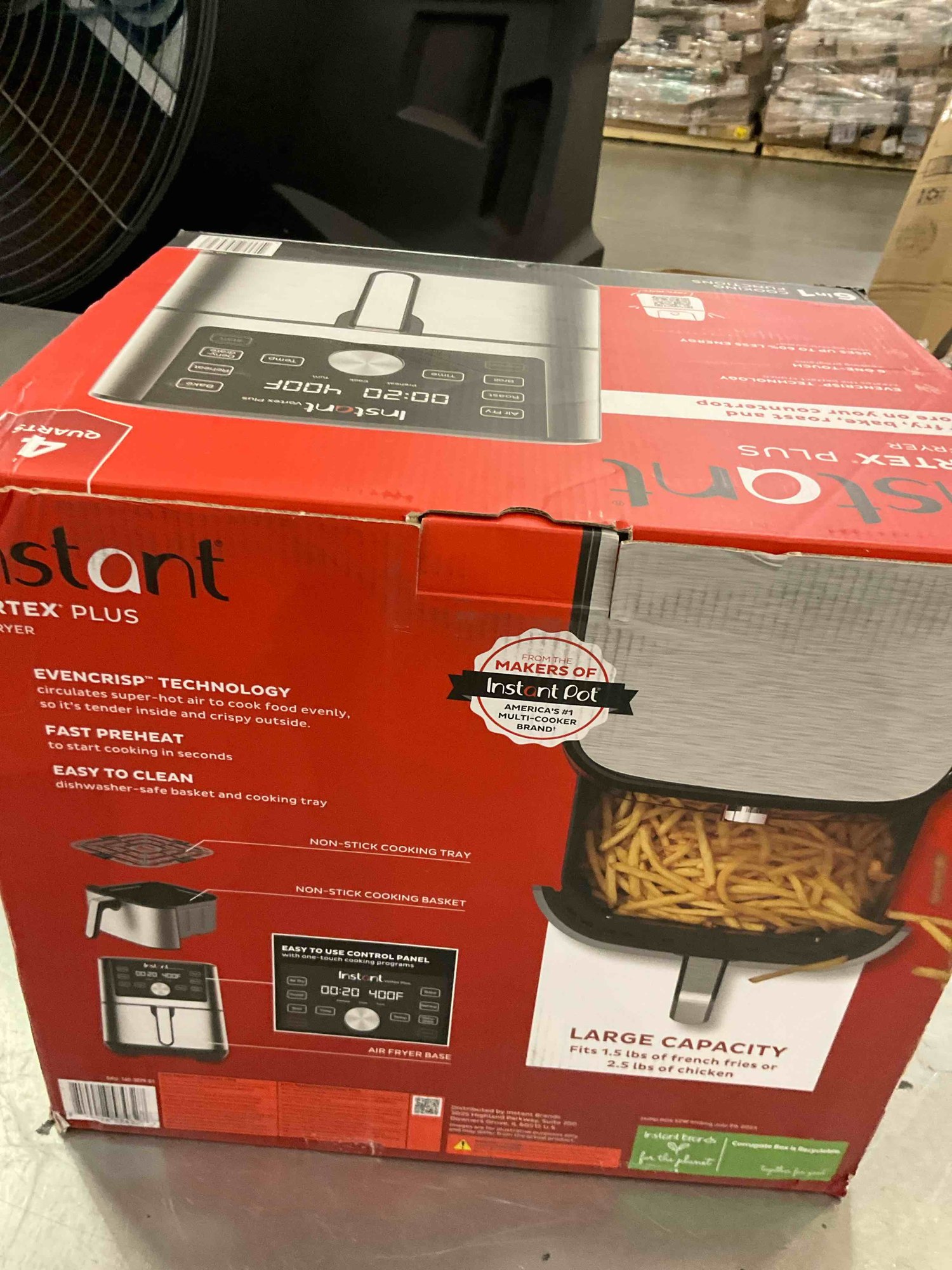 Instant Pot Vortex Plus 4qt 6-in-1 Stainless Steel Air Fryer — photo 3