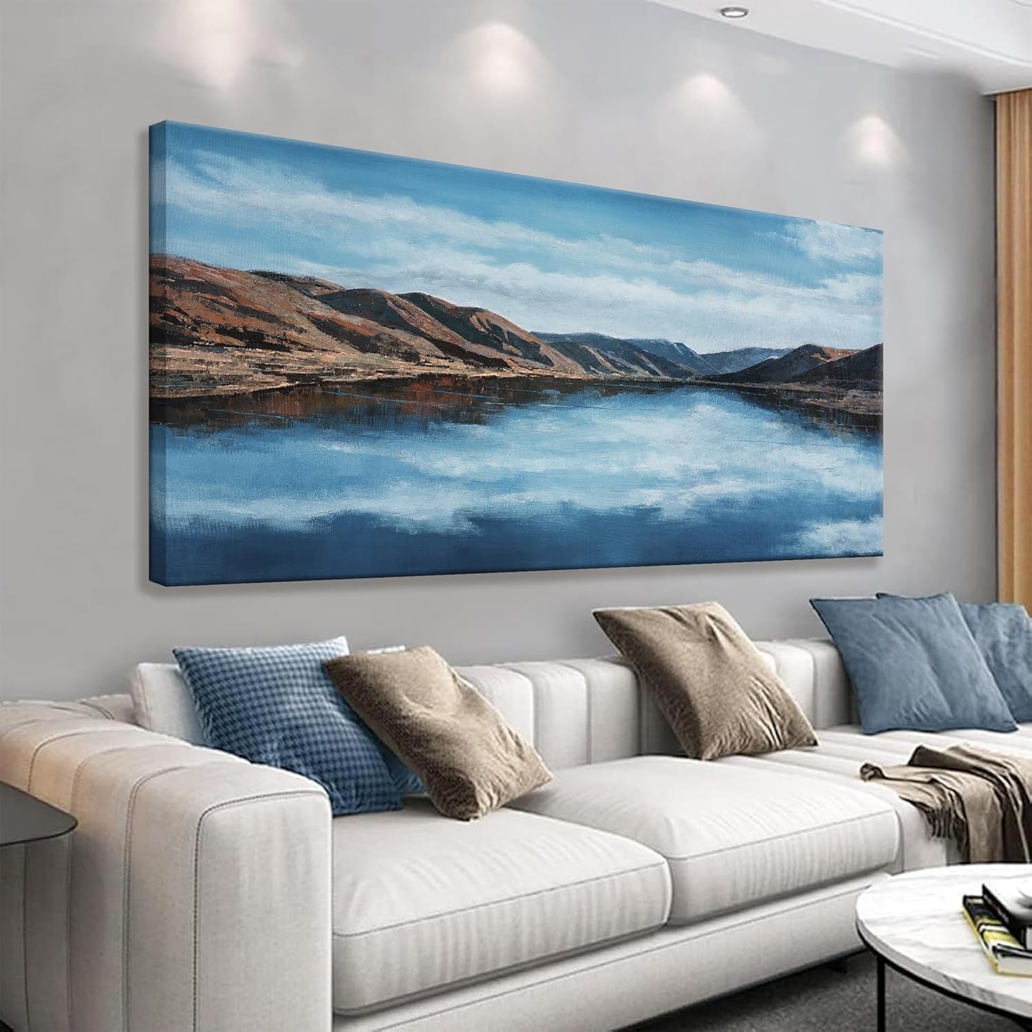 Tsomzxng Canvas Wall Art Decor Moraine Lake And Mountain Wall Art