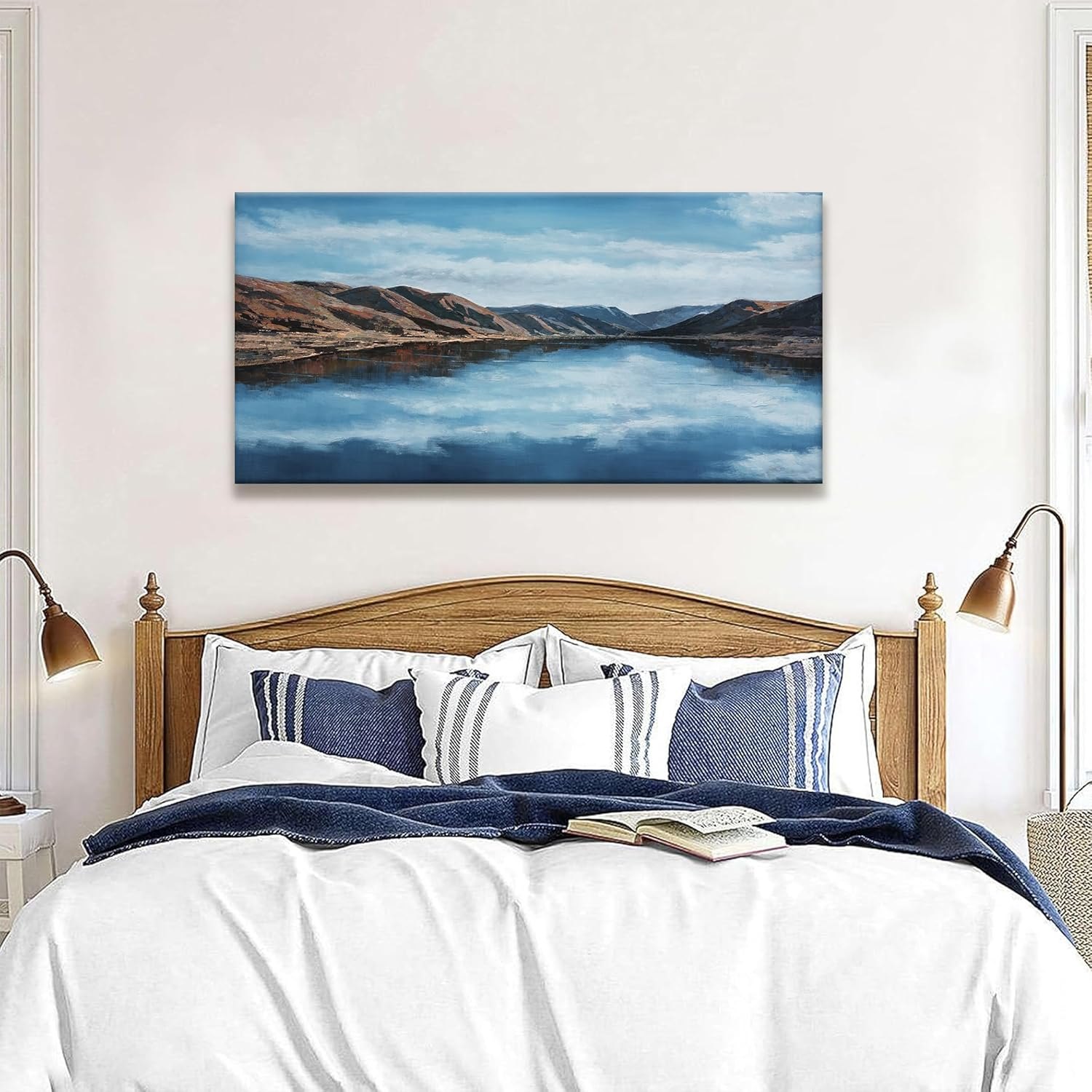 Tsomzxng Canvas Wall Art Decor Moraine Lake And Mountain Wall Art — photo 4