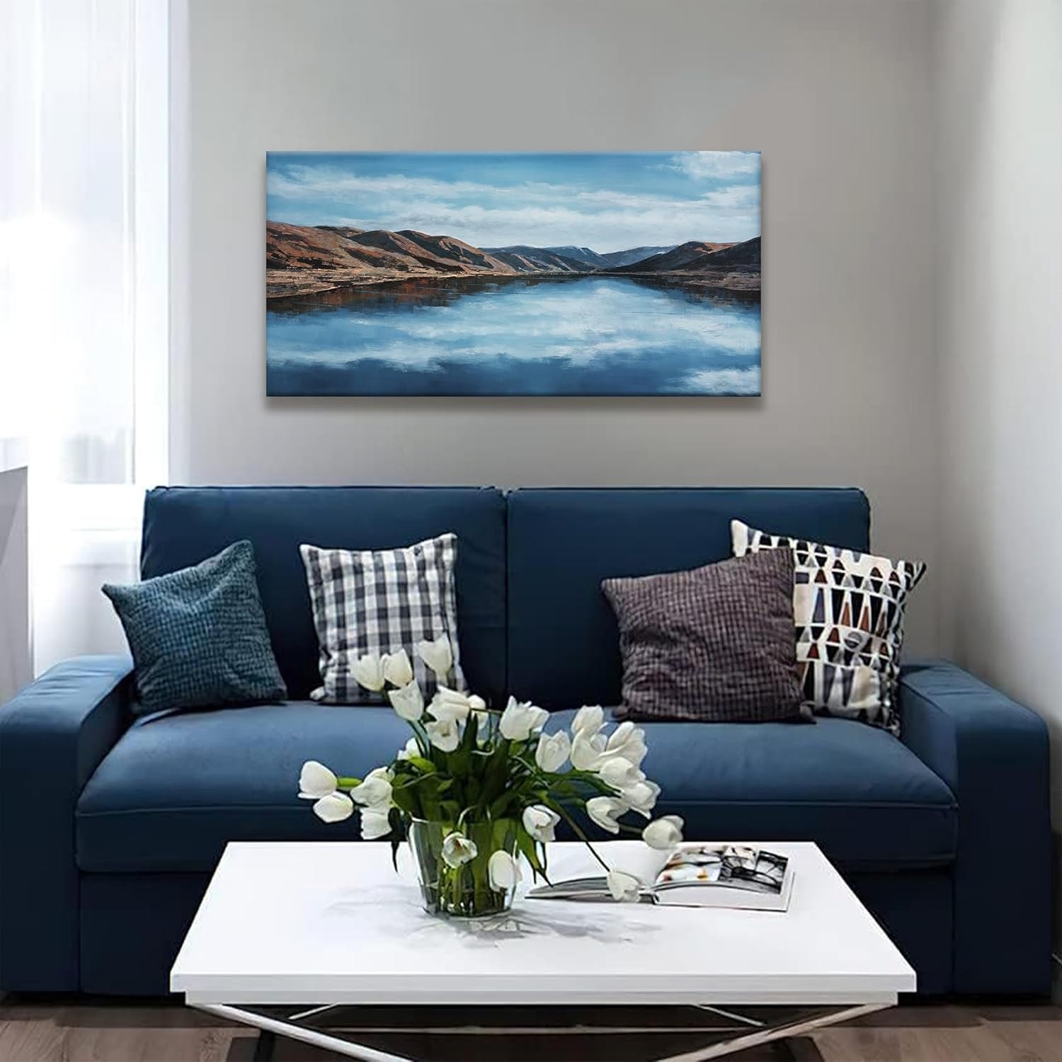 Tsomzxng Canvas Wall Art Decor Moraine Lake And Mountain Wall Art — photo 5