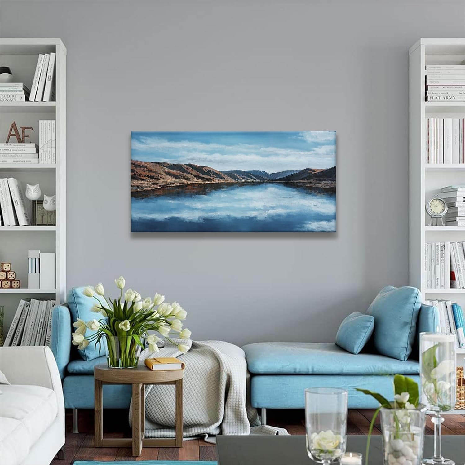 Tsomzxng Canvas Wall Art Decor Moraine Lake And Mountain Wall Art — photo 6
